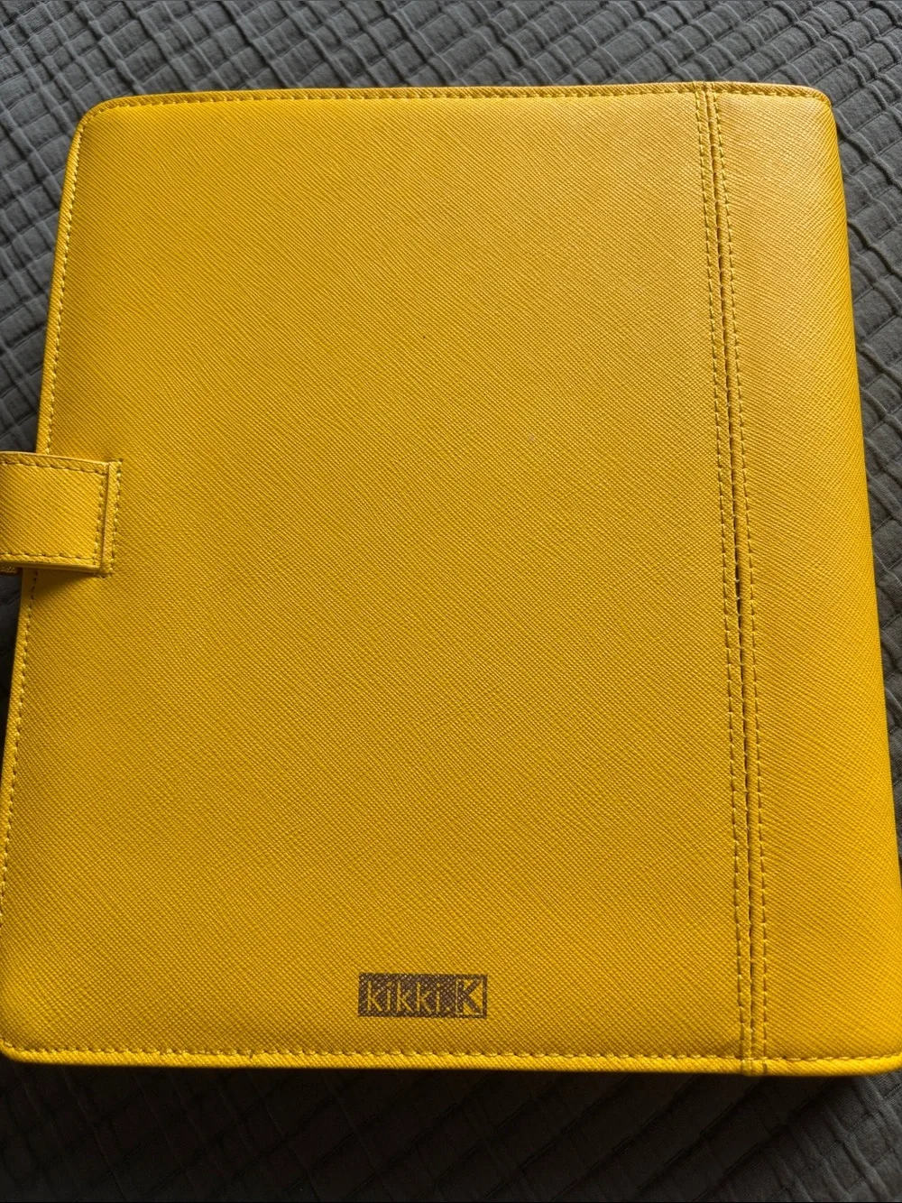 kikki.K Bright Yellow Planner Folio with Snap Tab